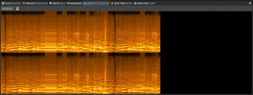 Live Spectrogranm Orange